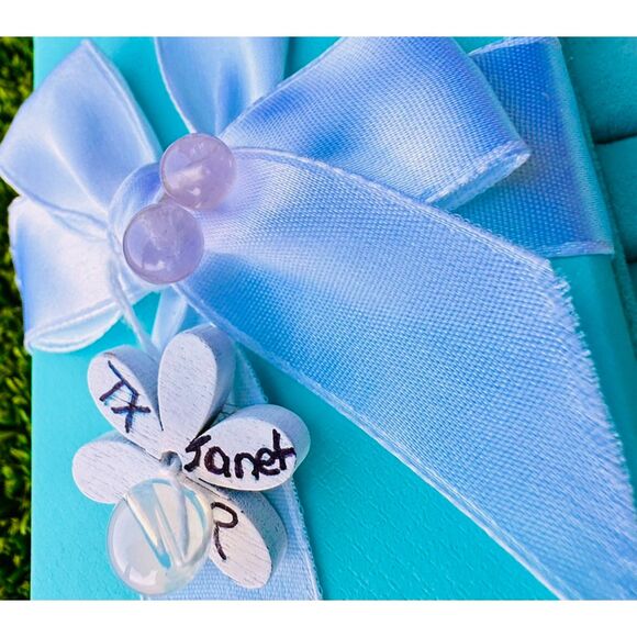 RARE Used Tiffany Rose Quartz🩷 Earrings in 925 - Picture 2 of 8